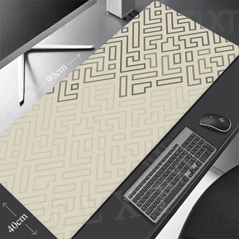 PC Gamer Mousepad Geometirc Mouse Pad Large Mouse Mat Natural Rubber Table Rugs Office Desk Mats Mousepads 100x50cm Locking Edge