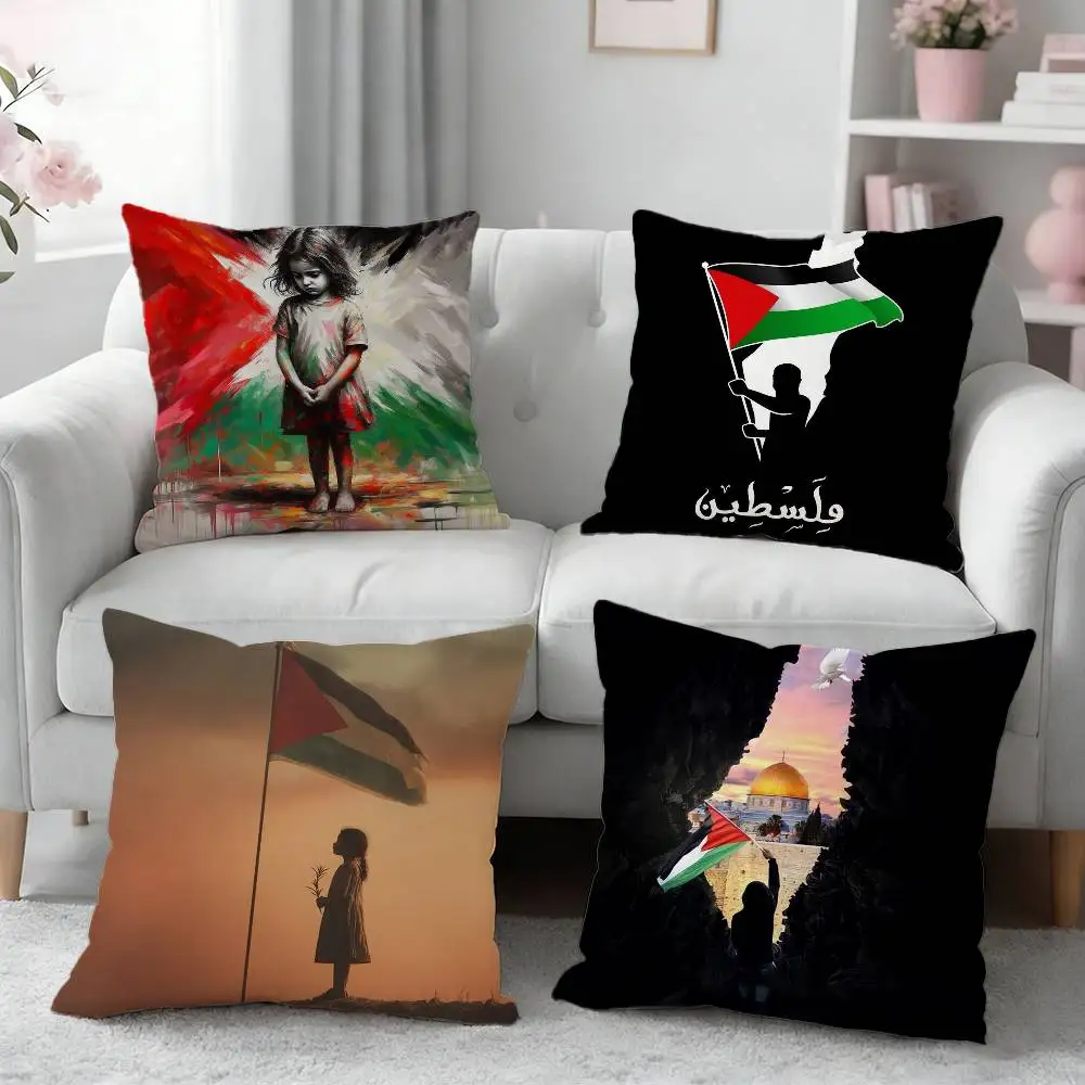 

PalestineS-F-Flagjpg hattah keffiyeh Pillow Case Cushion Cover Throw Pillow Case For Car Sofa