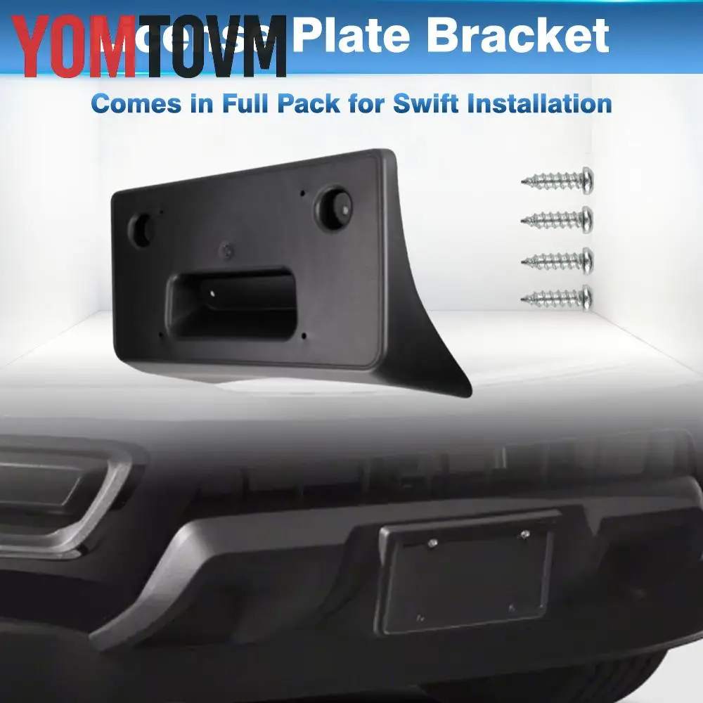 For Chevrolet Colorado 2015 2016 2017 2018 2019 2020 Car Front License Plate Frame Bracket with 4 Screws 22891635 GM1068163