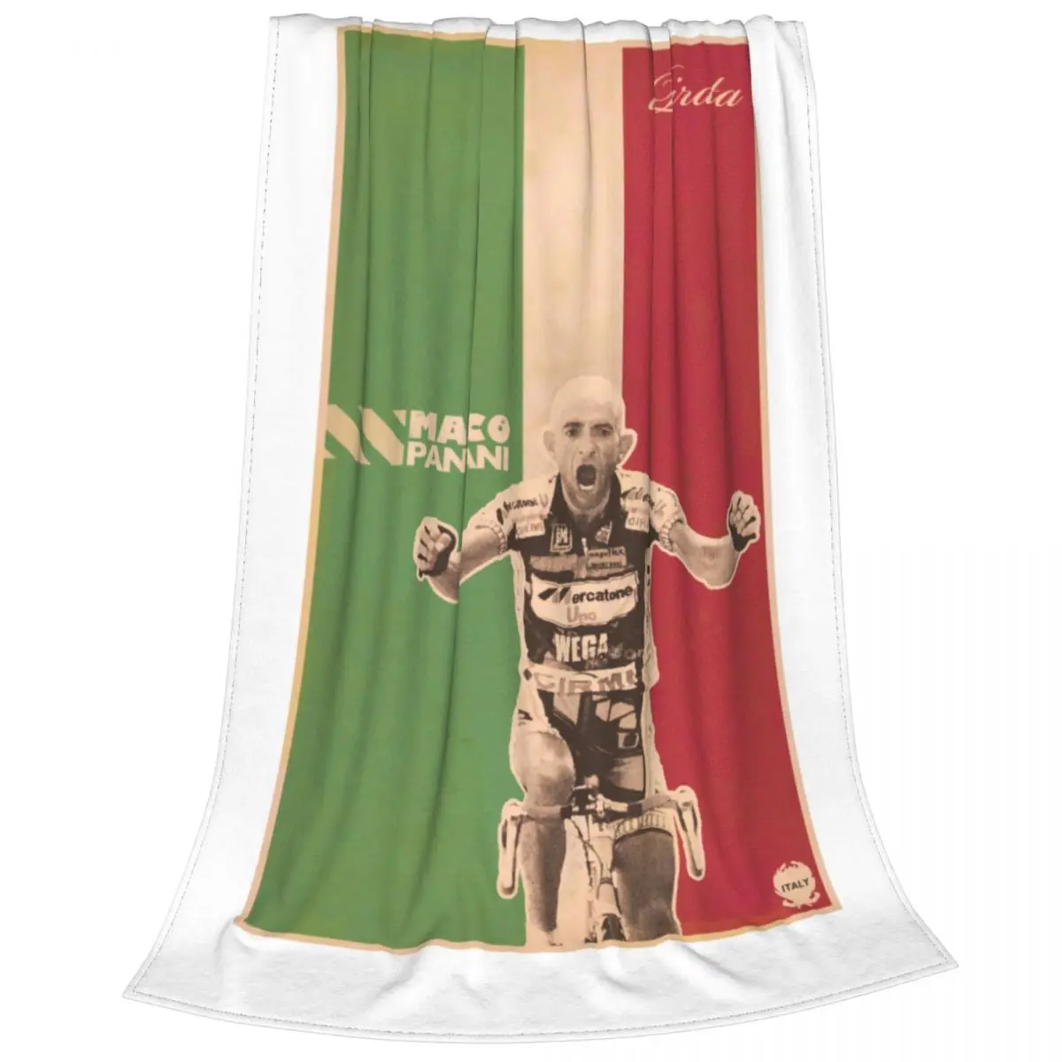 Marco Pantani Ciclismo Campione Il Pirata Cesenatico 3 Ultra-Soft Micro Fleece Blanket Casual