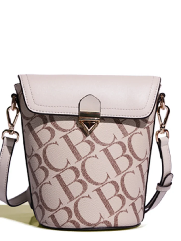 New Fashion Large Capacity Genuine Leather Female Bucket Tote Bag Vintage Women's Purses Trendy Designer Shoulder Strap Handbags