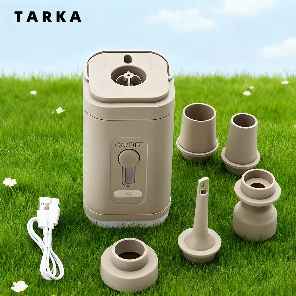 TARKA Camping Electric Air Pump Wireless Air Compressor Inflator Deflator Pumps Air Cushions Beds Boat Swimming Ring For Hiking