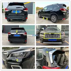 Rear Trunk Door Edge Boot Tail Gate Front Head Light Fog Lamp Handle Bowl Grille For Subaru Forester Wilderness 2019 + Car Style