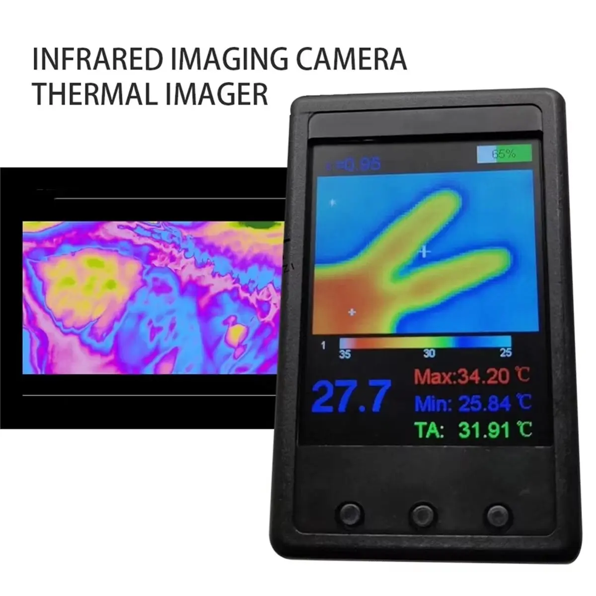 

-MCU90640 MLX90640 Camera Thermal Image Temperature Sensor IR Infrared Array Thermometric Dot Matrix 32x24 Sensor