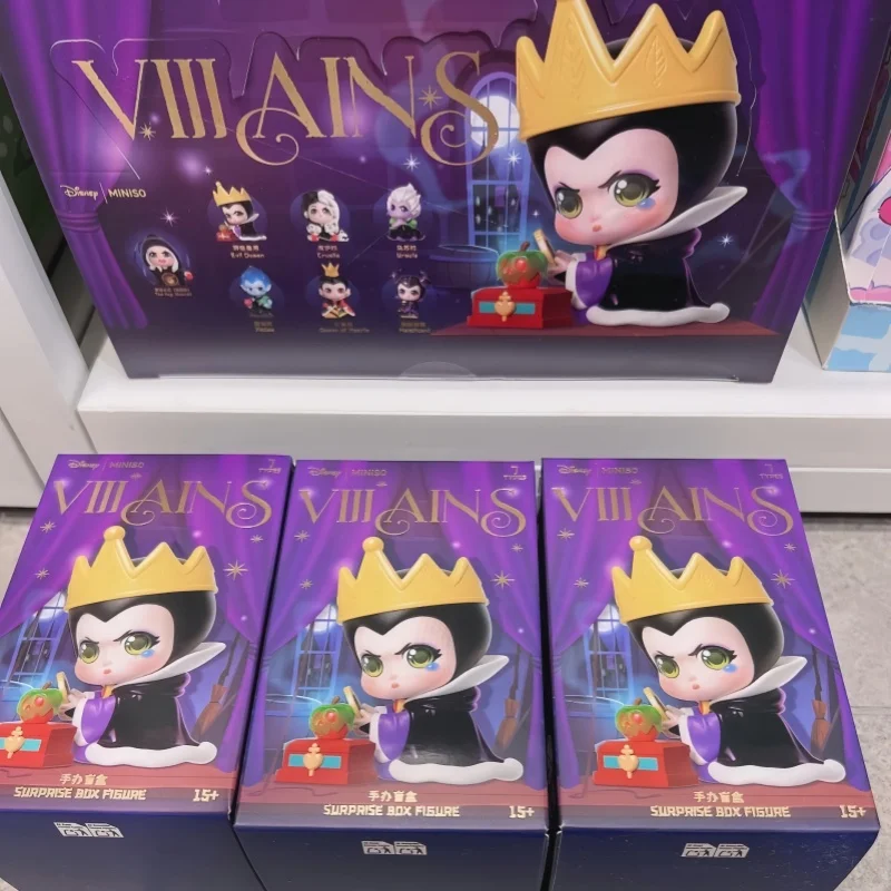 

In Stock Disney Blind Box Villains Series Anime Peripheral Figure Evil Queen Cruella Ursula Hades Maleficent Gk Trendy Toy Gifts
