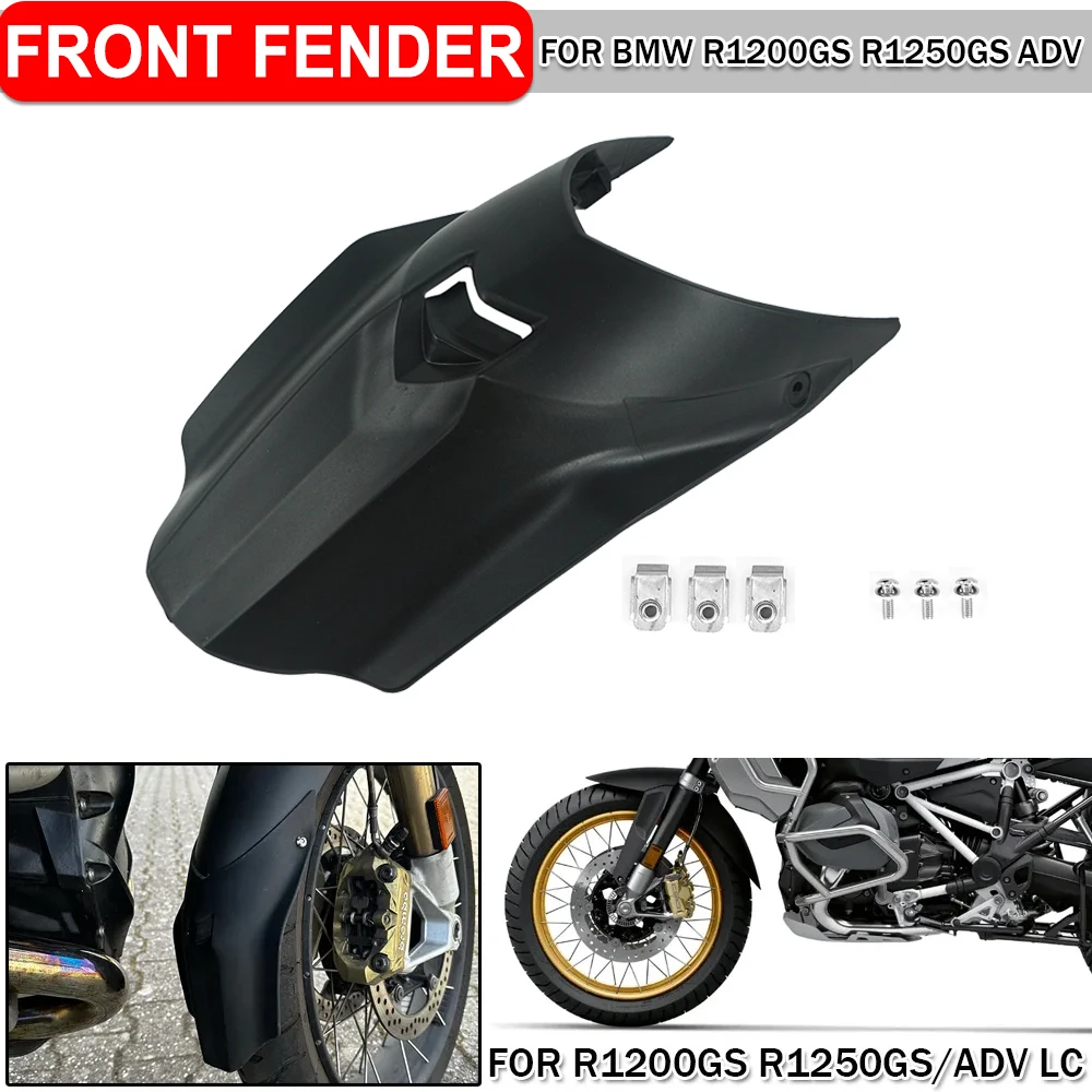 

Motorcycle Front Fender Extender Splash Guard Tire Hugger Mudguard Extension For R1250 R1200GS R1250GS ADV LC R1200GSA 2014-2023