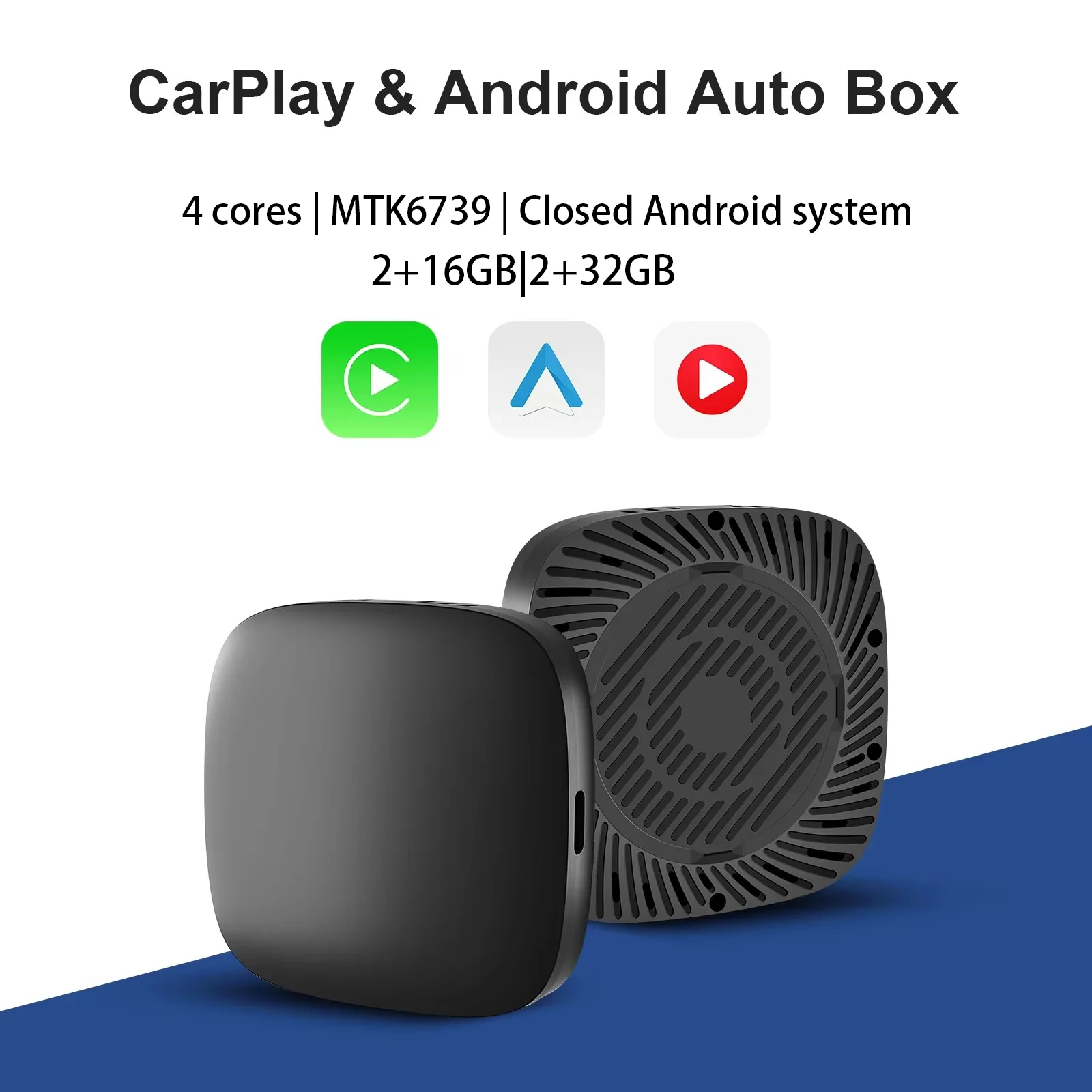 Hot Android 11 CarPlay AI Box Wired to Wireless Auto USB WiFi Adapter for YouTube Netflix Universal TV Box Plug and Play