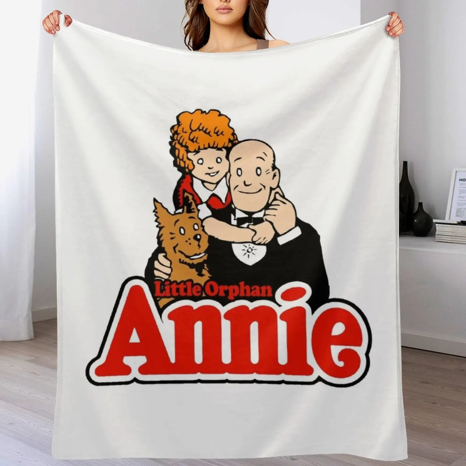 

Little Orphan Annie Throw Blanket Bed Fashionable Plaid Blankets