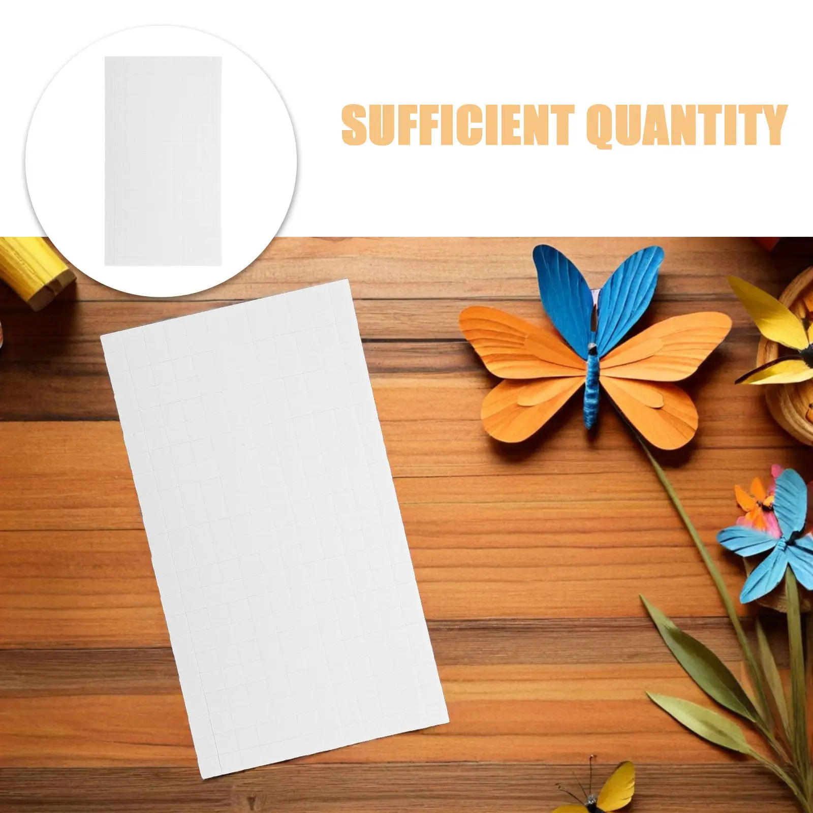 Double Sided Foam Adhesive Squares 15 Sheets Strong 3D Mounting Pads for Crafts Photos Posters Walls