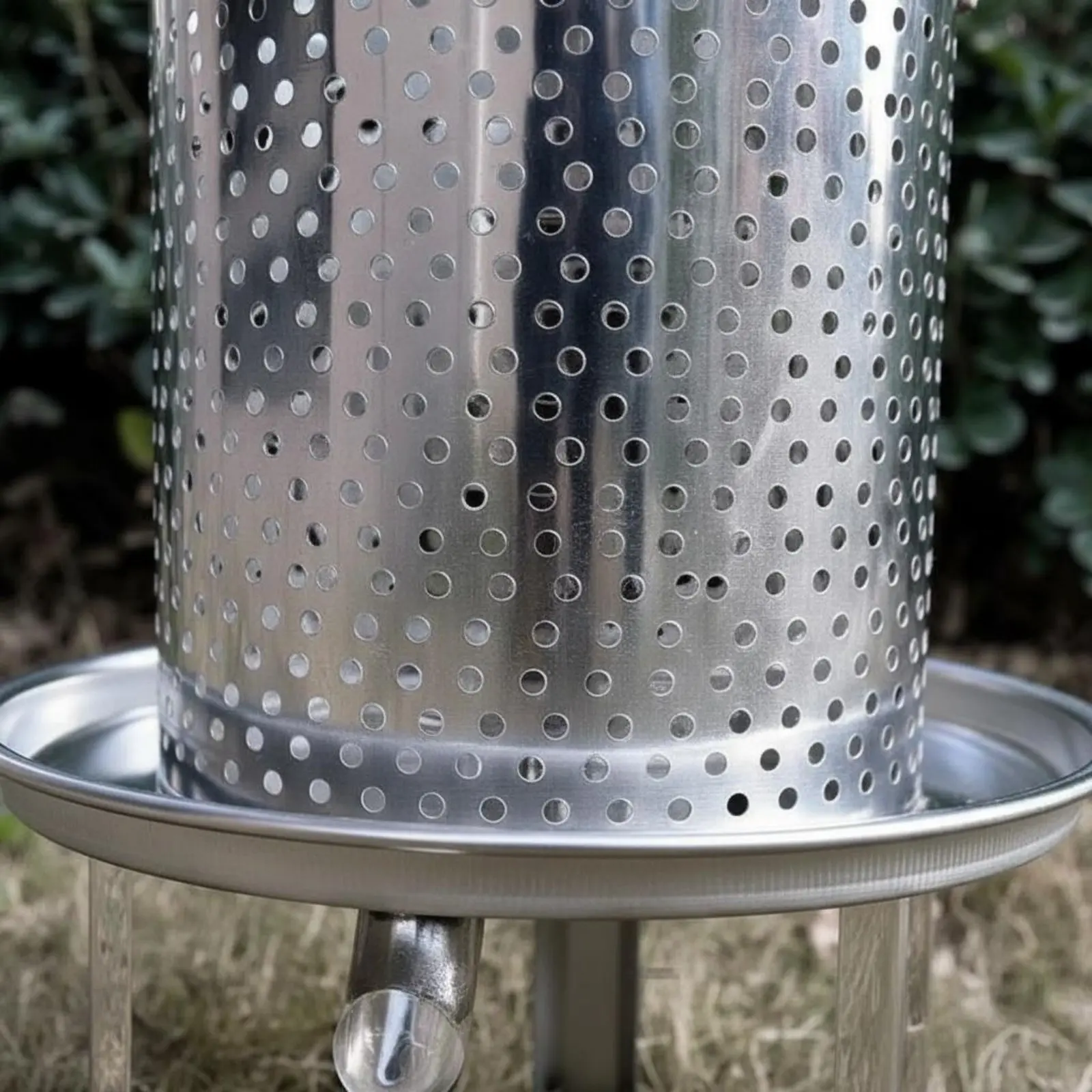 

Stainless Steel Honey Press Easy to Clean Manual Honey Press Stainless Steel Beeswax Presser Effort-Saving for Apiary, Farm