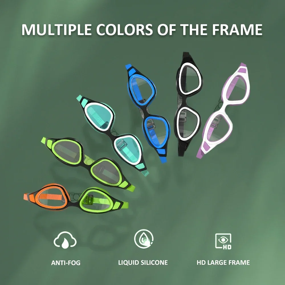 

Swimming Goggles Professional Waterproof Swim Eyewear Anti-fog No Leaking Diving Glasses For Men Women