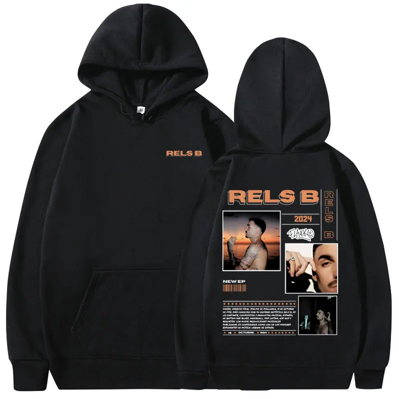 Rapper Rels B Flakk Smile Print Long Sleeve Hoodie Men Women  Hip Hop Gothic Sweatshirt Casual Trendy Pullover Male Streetwear