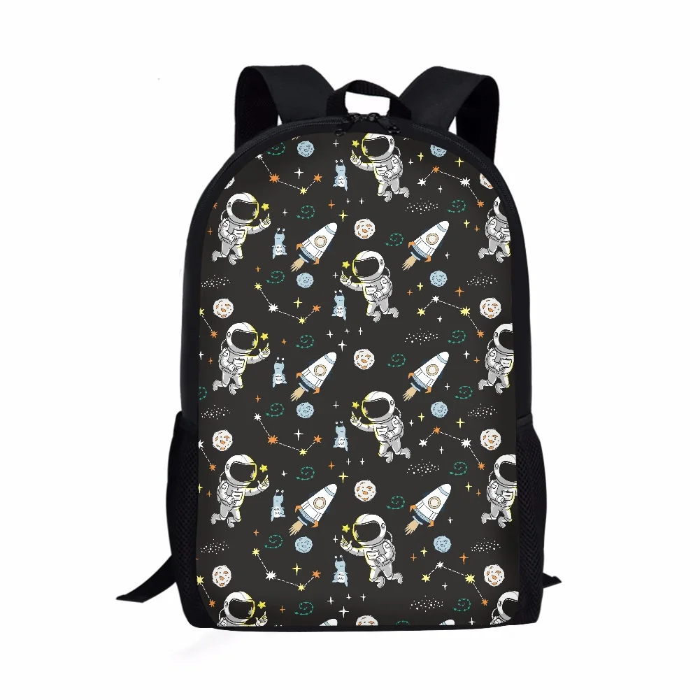 Fashion Space Pattern Printed Backpack for Teen Boys Cool Kids Everyday  Student Durable Custom School Bag