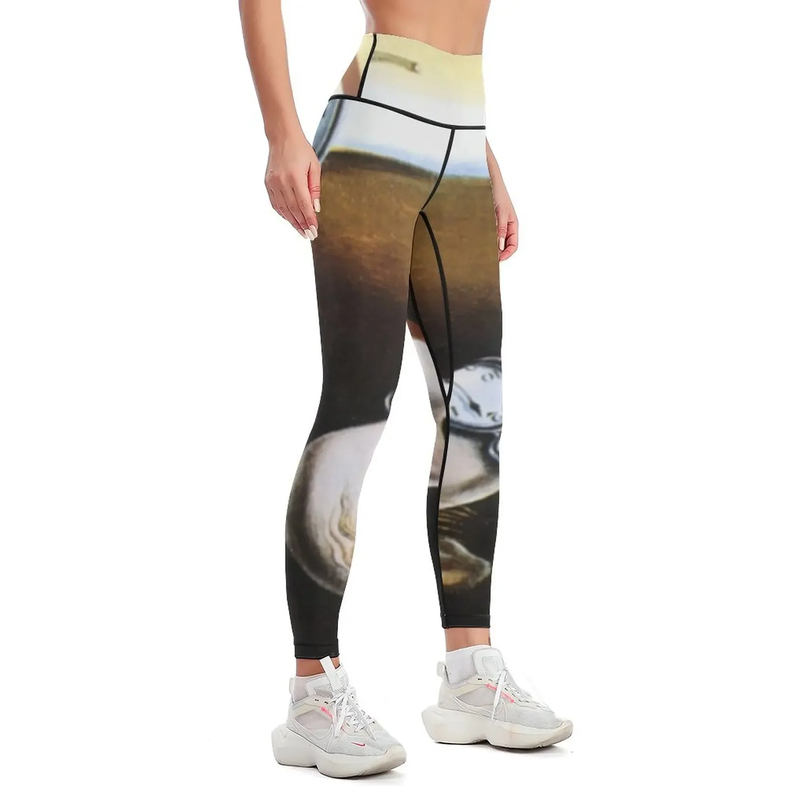 The Persistence of Memory Modernized Leggings gym's clothing sport set Women's trousers harem pants Womens Leggings