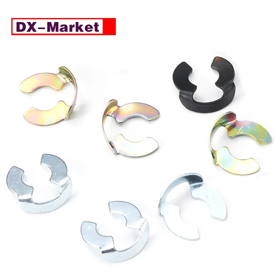 Cincin Penahan Berbentuk L, Cincin Jepret Klip Pengaman Berlapis Seng, D060