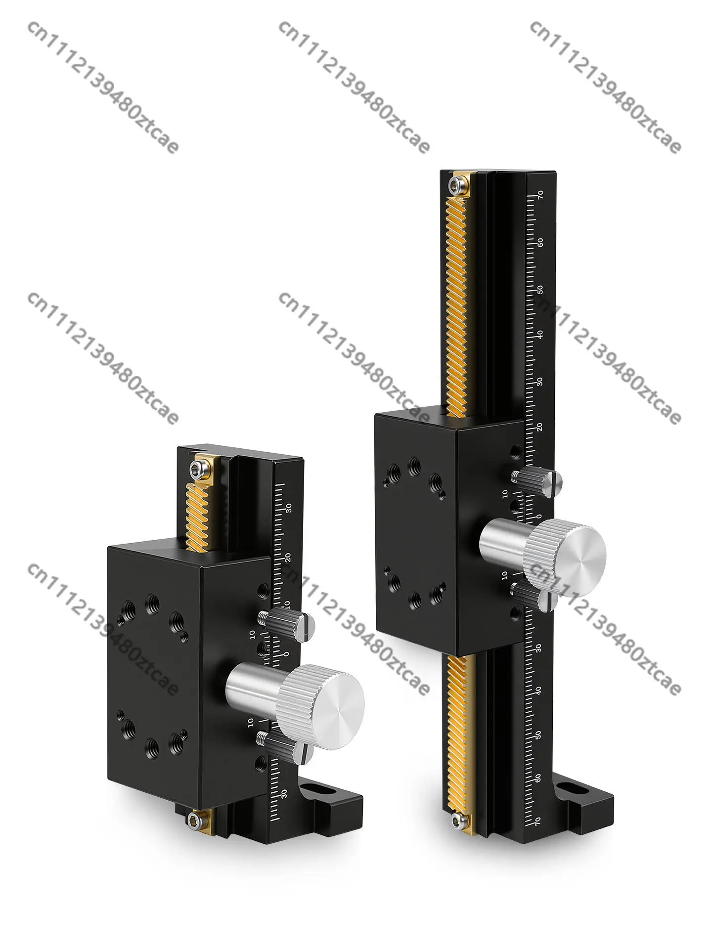 Z Axis Dovetail Slide High Precision Rack Pinion Optical Fine Adjust Lift Stage