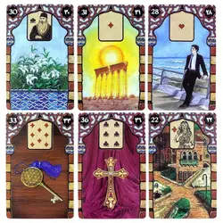 Rana George Lenormand Oracle kartları eğlence parti masa oyunu Fortune-Prophecy Tarot Tarot güverte