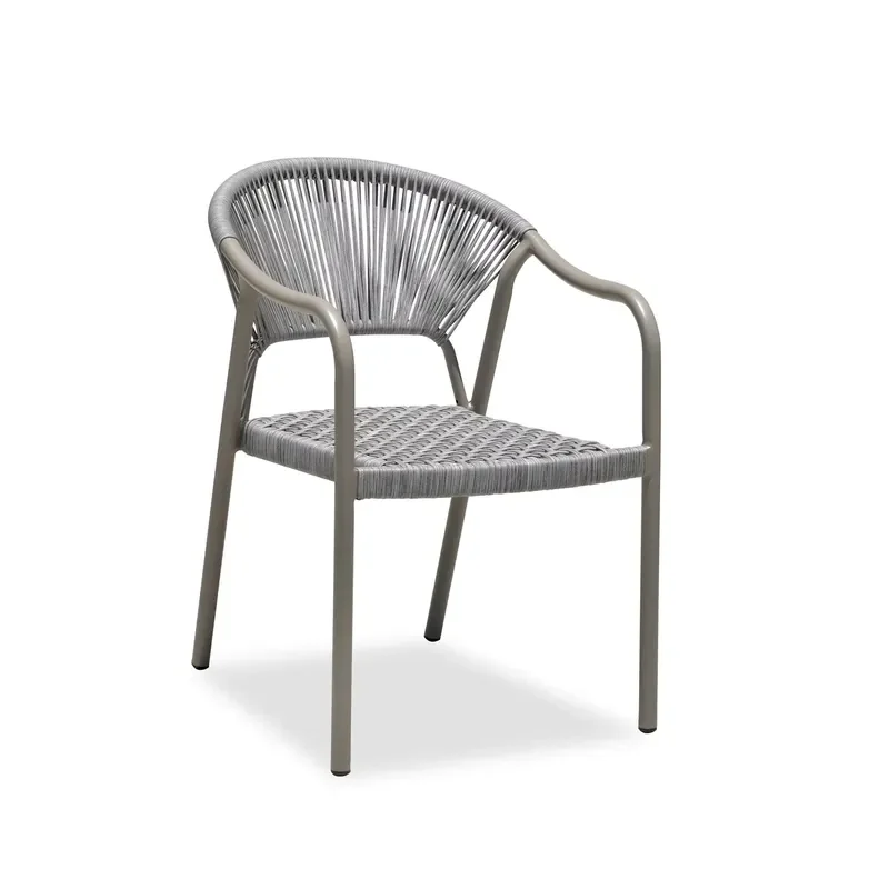 Modern Aluminum Rattan Outdoor Garden Chair Durable Patio Furniture for Backyard Deck Poolside Relaxation Weather Resistant