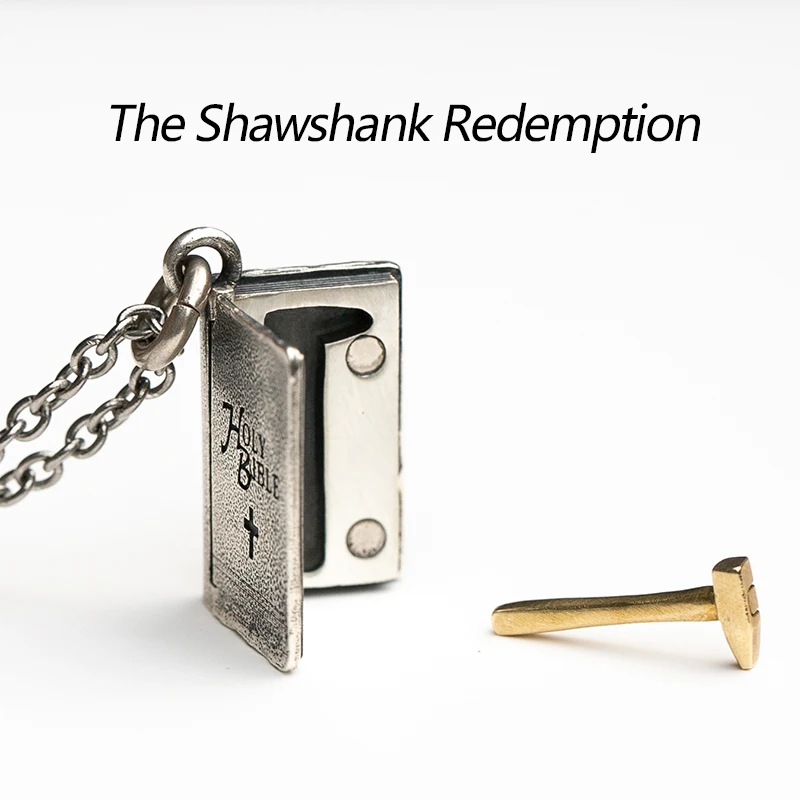 

Original Shawshank's Redemption S925 Sterling Silver Pendant Necklace For Man And Women Boys And Girls Gift