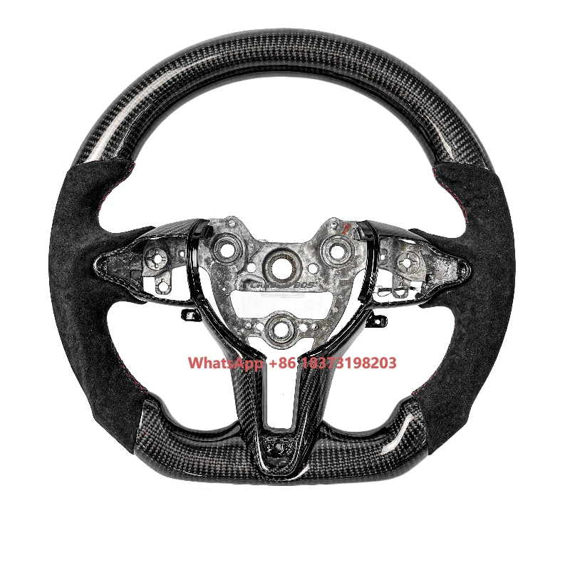 

Sports Style Steering Wheel Fit for Elantra N Veloster N I30N KONA N Real Carbon Fiber Car Steering Wheel