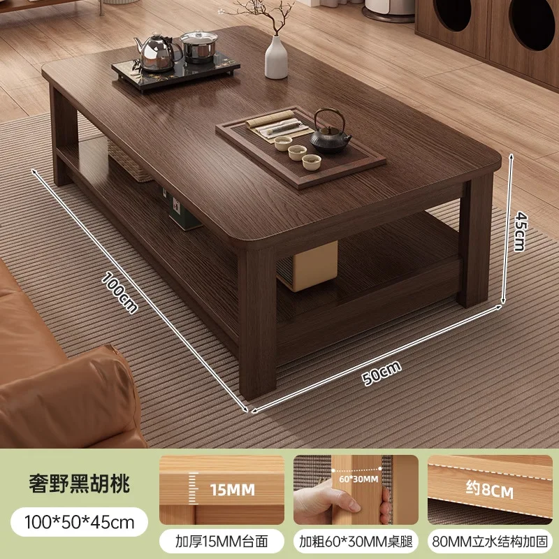 طاولة قهوة على طراز العصور الوسطى لغرفة المعيشة، طاولة شقة صغيرة منزلية، طاولة قهوة منزلية متحركة وبسيطة للإيجار