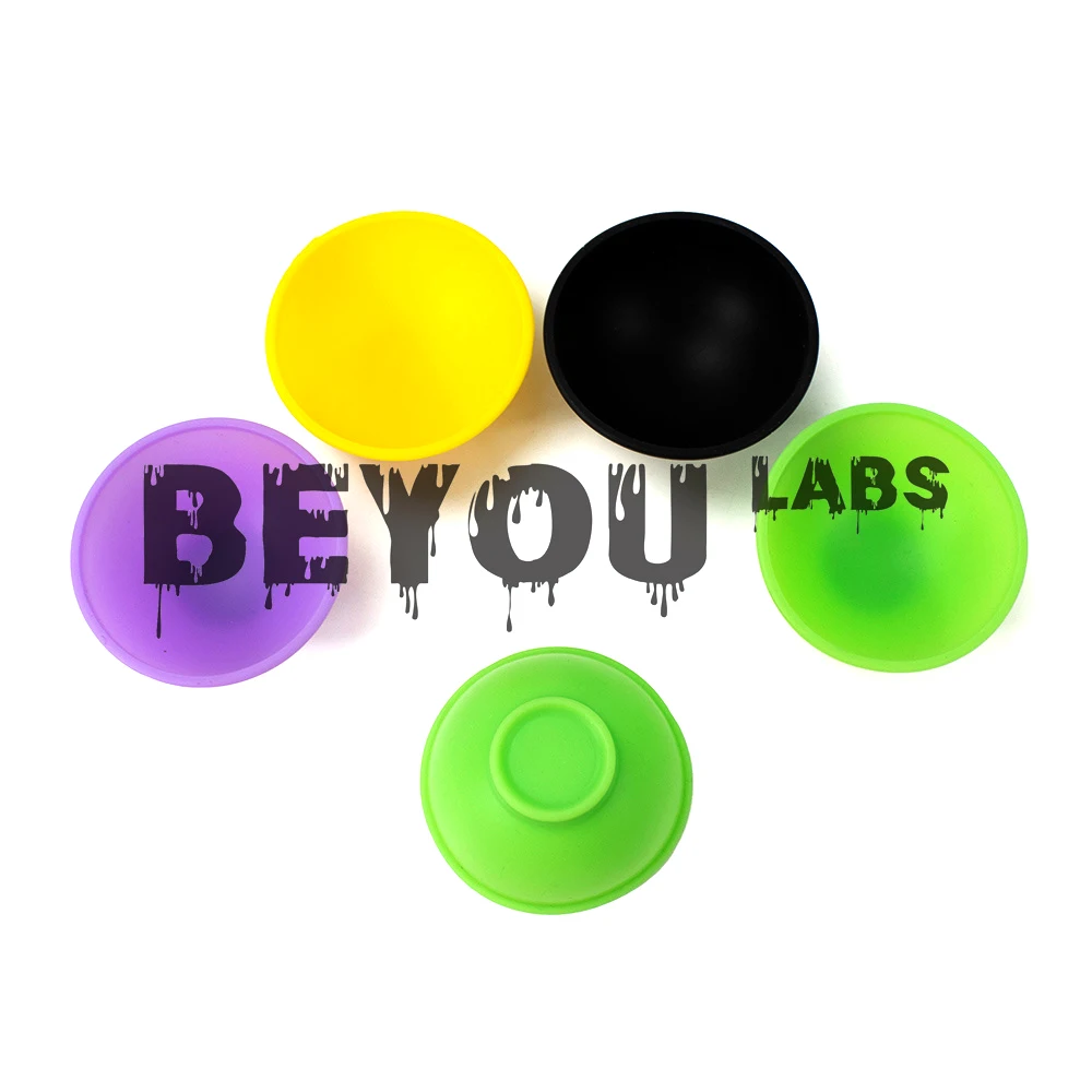 Round Silicone Wax Jar Storage Bowl Reusable Container Food Grade Melts Non Stick Wax Pots Multi-colors Custom Logo
