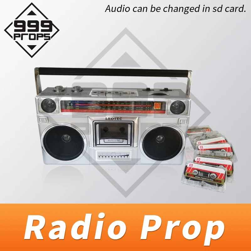 Escape room props put tape in radio to hear audio clues escape room radio retro radio for escape game devices