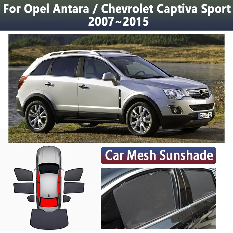 

For Opel Antara L07 2007~2015 Chevrolet Captiva Sport Car Mesh Sunshade Window Magnetic Visor Privacy Curtain Shades Accessories