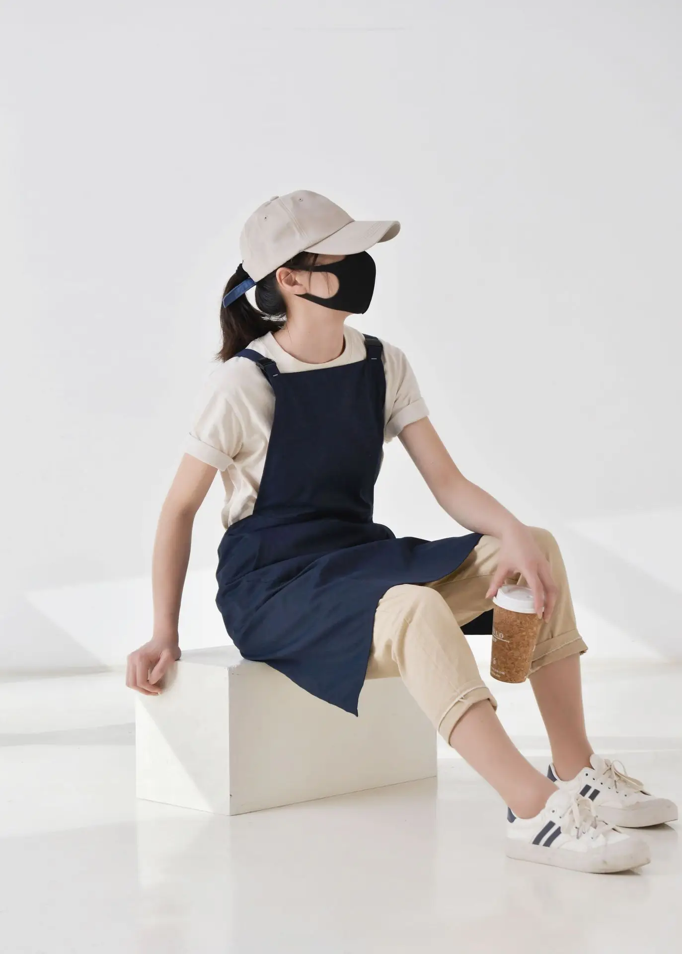 Wasserdichte Overalls, Arbeitskleidung, koreanisches Restaurant, Schürze, Kellner, Baumwolle, Küche, Kochen, Grillen, Picknicks, Partys, Grillen, Camping – Detail 6