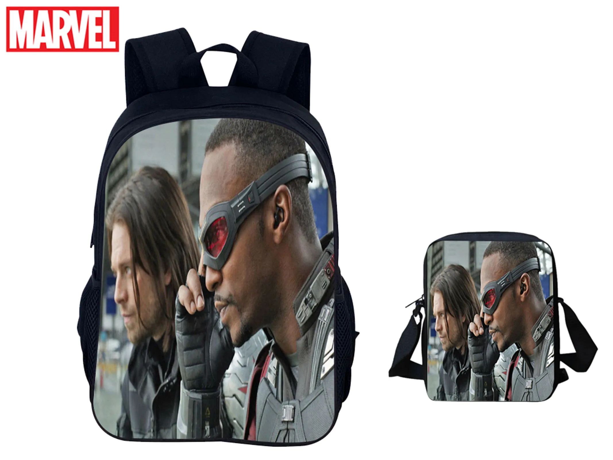 

HOT 2 in 1 Daypack Set-Elementary Kid Winter Soldier Multifunction Backpack with Water Proof Shoulder Bag for Unisex Boys Girls