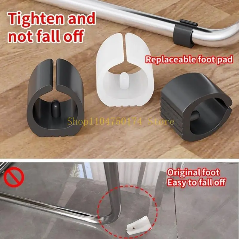 40Pcs Chair Foot Pad NonSlip Chair Leg Tip Protectors Plastic Chair Foot Floor Glides Tubing Caps Cover Tube Clamp top sale