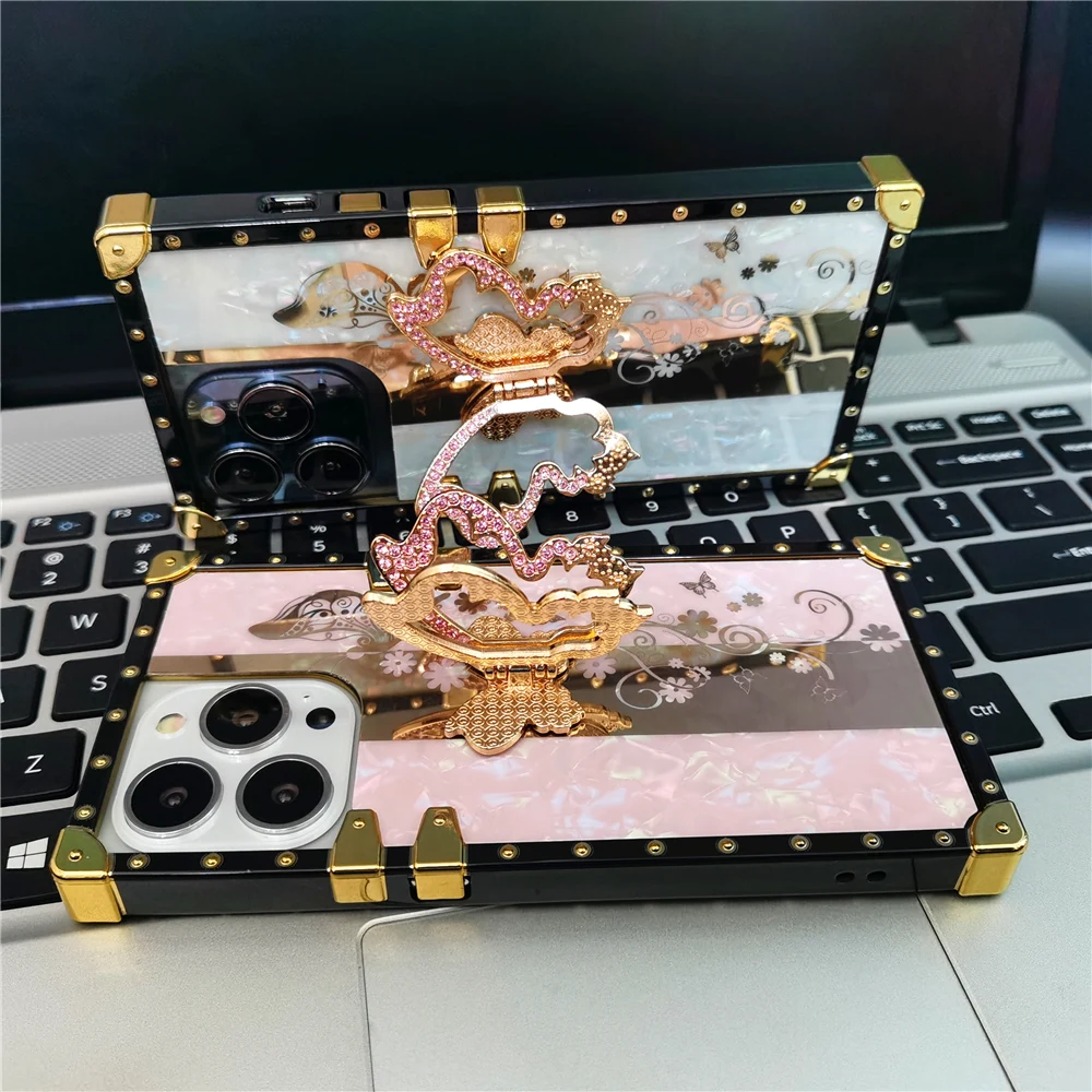 

Luxury Shockproof Cover Glitter 3D Butterfly Shell Women Retro Case for Samsung Galaxy A56 A26 A16 A55 A15 A25 A35 A55 A36 A54