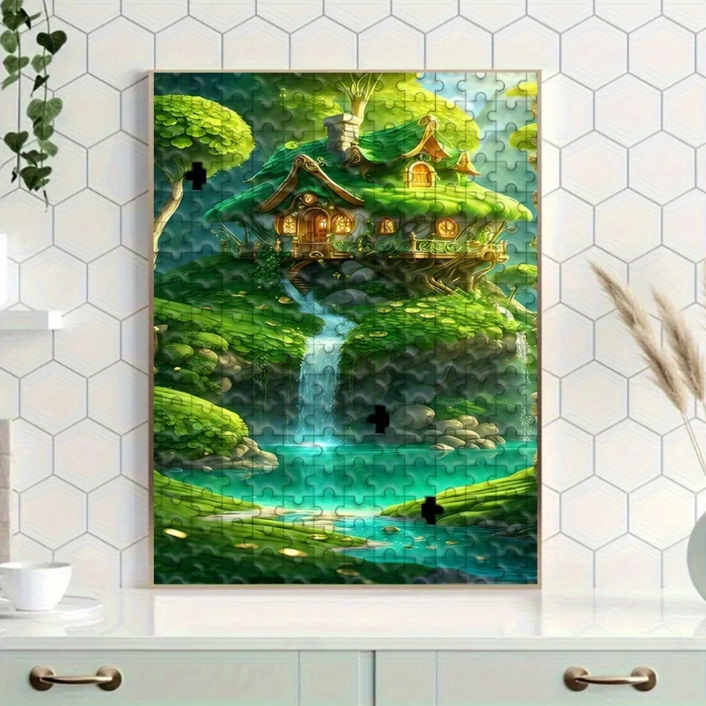 Quebra-cabeça adulto de 500/1000 unidades |   Jogo familiar divertido de alta qualidade e alívio do estresse, ideal para aniversários, Natal, Halloween e presente