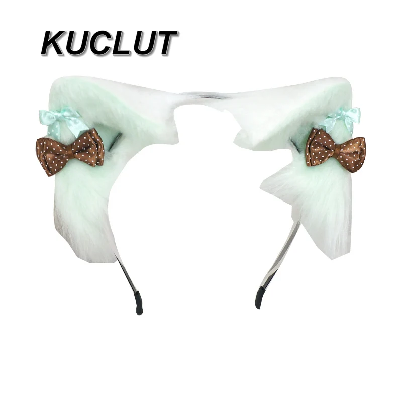 Acessórios de cosplay orelha de gato bandana lolita headwear doce estilo japonês bowknot animal orelha acessório de cabelo para mulher