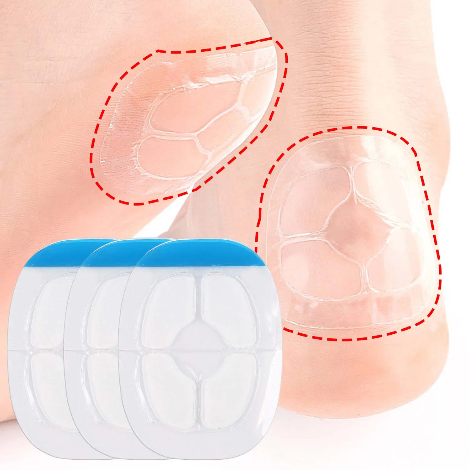 1/100pcs Idrocolloide Sollievo Dal Dolore Patch Del Piede Anti-Usura Tallone Adesivi Cerotto Adesivo Dolore Benda Vesciche Rimozione Piedi cura