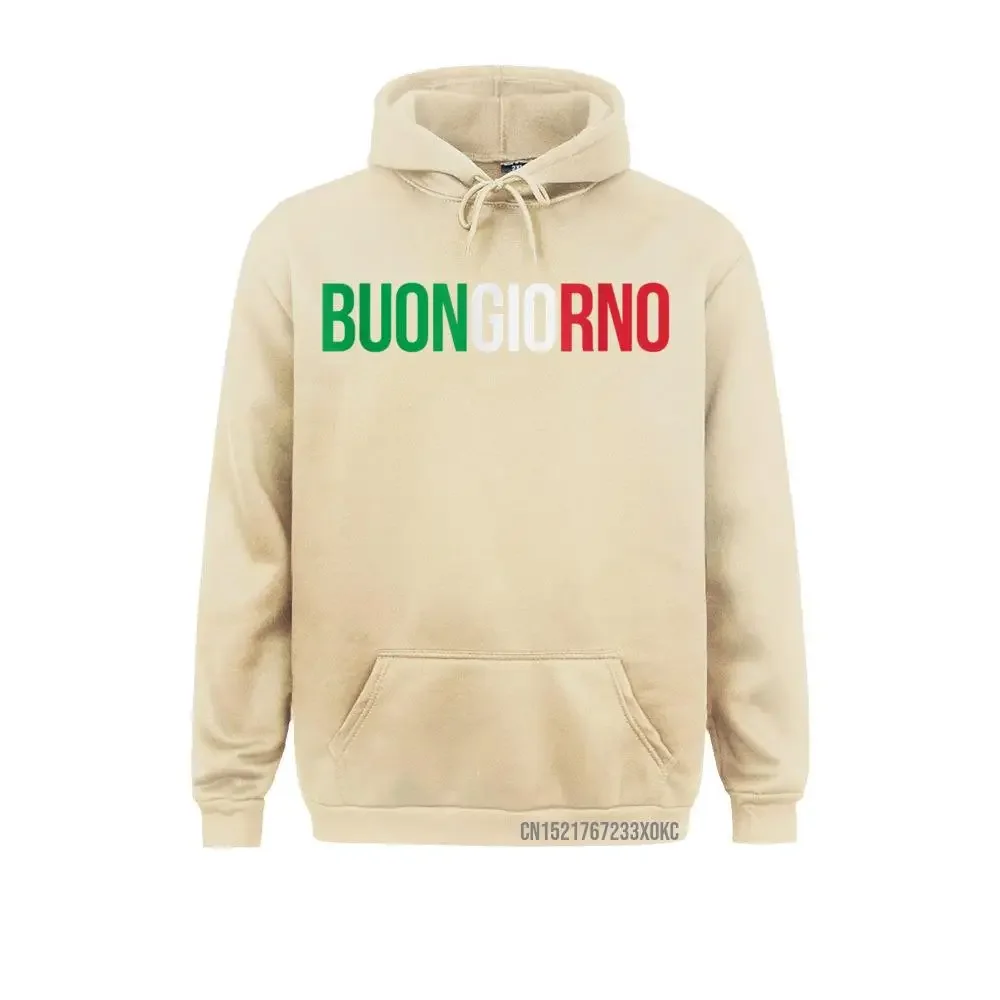 Buongiorno Buon Giorno Italy Italian Hoodie Gift Hoodies Cheap Long Sleeve Men Sweatshirts Leisure Father Day Clothes