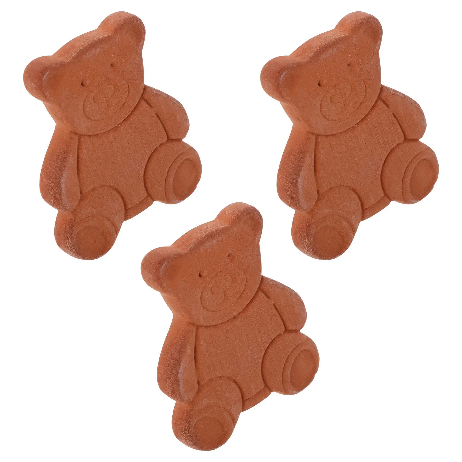 

3Pcs Sugar Freshness Keeper Bear Terracotta Brown Sugar Softener Food Storage Moisture Absorber Snack Preserver for Cookies