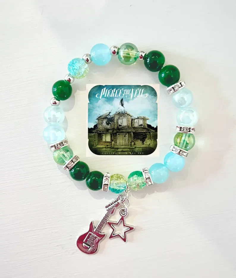 Peirce The Veil, Collide With The Sky inspired bracelet. PTV. Cute y2k grunge bracelet