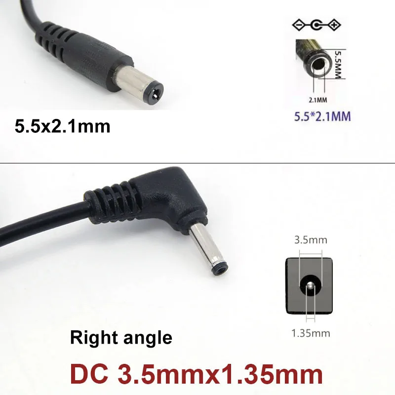 DC 12V 24V รถอะแดปเตอร์ชาร์จไฟแช็กแหล่งจ่ายไฟขยายสายปลั๊กสายไฟสําหรับรถกล้อง 2.1x5.5 มม.0.5 M-5 M L1