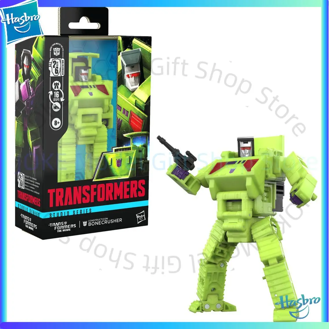 

Hasbro Transformed toys Studio Series: Deluxe Class Transformed toys: The Movie Bonecrusher Christmas Action Figure