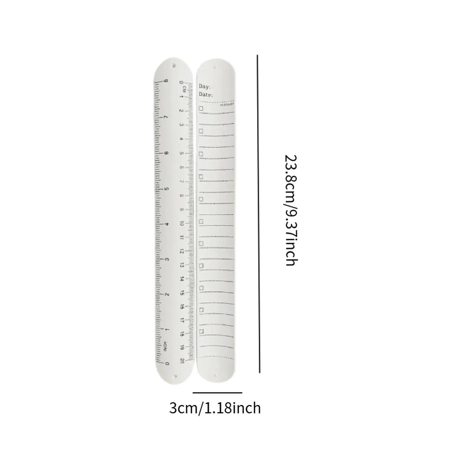 Silicone Memo Wrist Band to Do List Slap Bracelet for Task Daily Planner