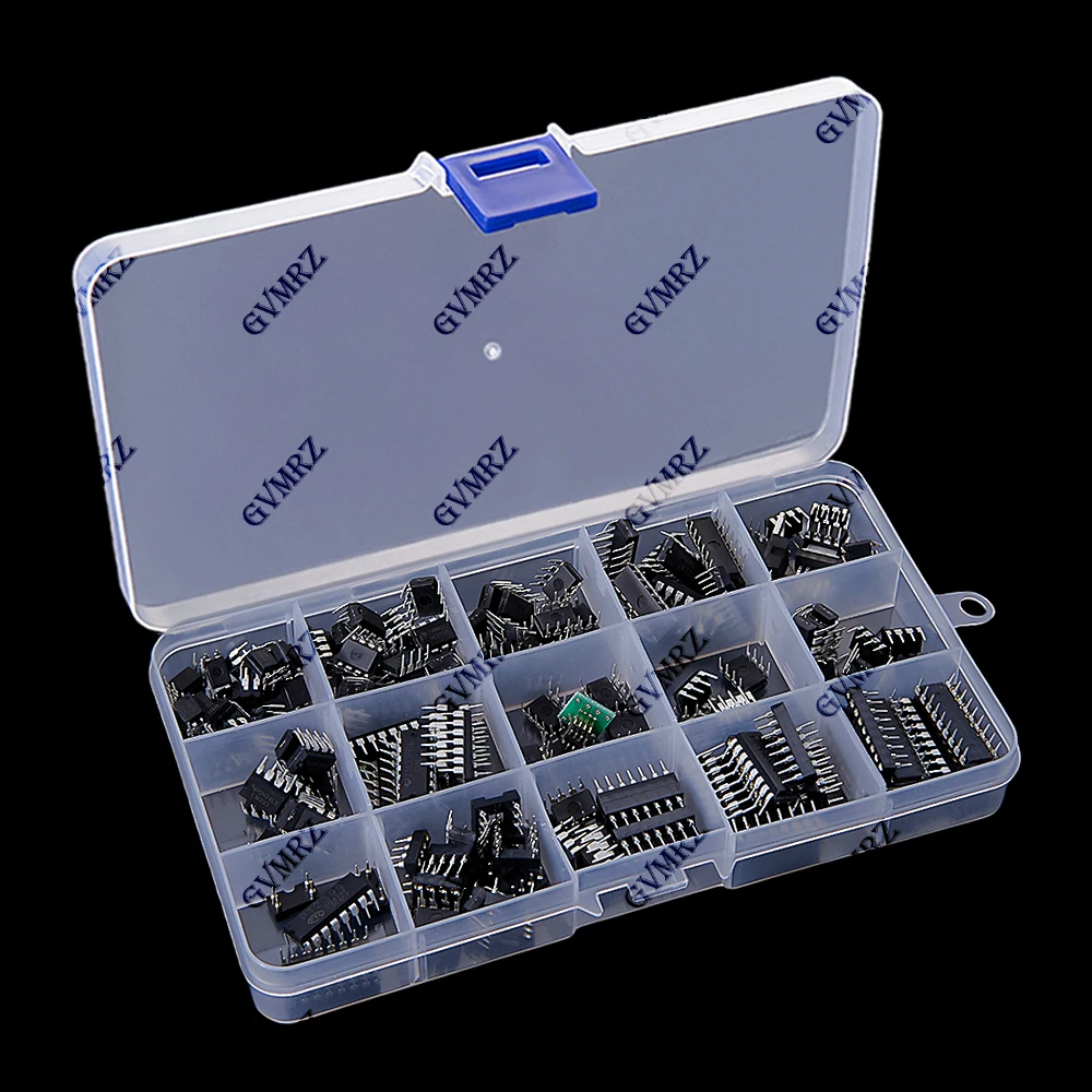 150PCS/BOX Integrated Circuits Chips Boxed PC817 JRC4558 LM393 LM339 Repair Appliances Send Clip Send Adapter NE555 LM358