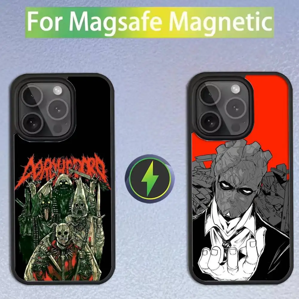 

Чехол для телефона Manga D-Dorohedoro для iPhone 16,15,14,13,12,11, Pro, Max, Plus, Mini, SE Magsafe с магнитной беспроводной зарядкой