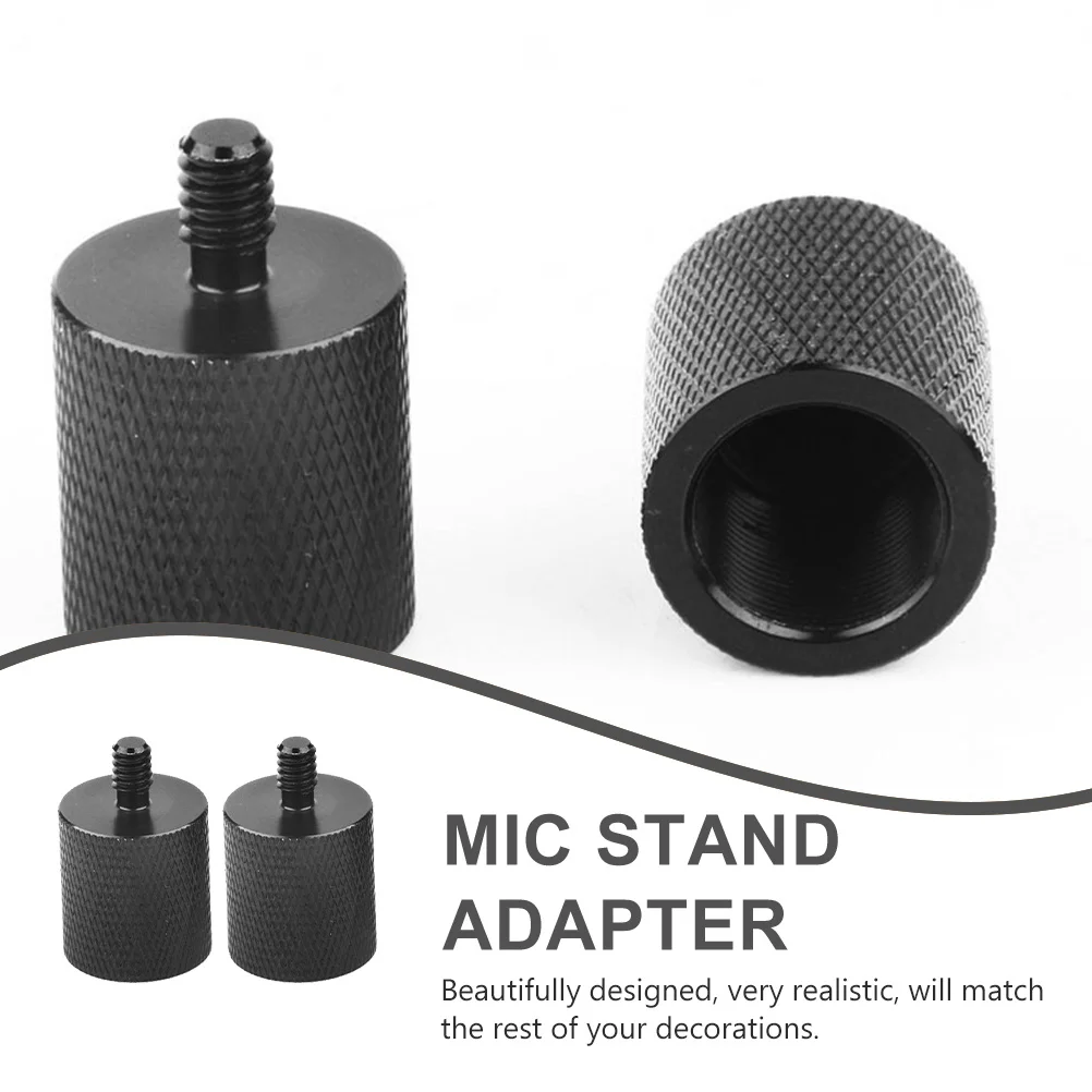 

2pcs 5/8" To 1/4" Mic Screw Adapter Metal Microphone Stand Fix Tripod Thread Connector For Camera Monopod Mounting Screws