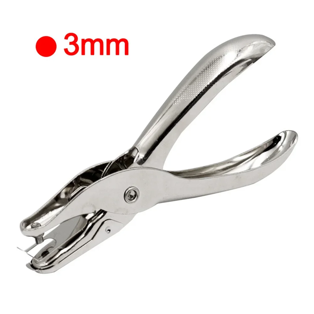 

Metal Single Hole Puncher 3/6mm Diameter Hand Paper Punch Single Hole Scrapbooking Plier 130mm Drilling Hole Tools