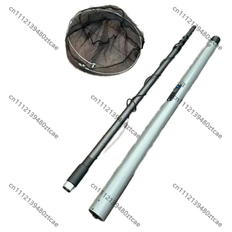 4.2m 9000W Aluminum Alloy Electric Telescopic Fishing Net Foldable Fishing Hand Tool