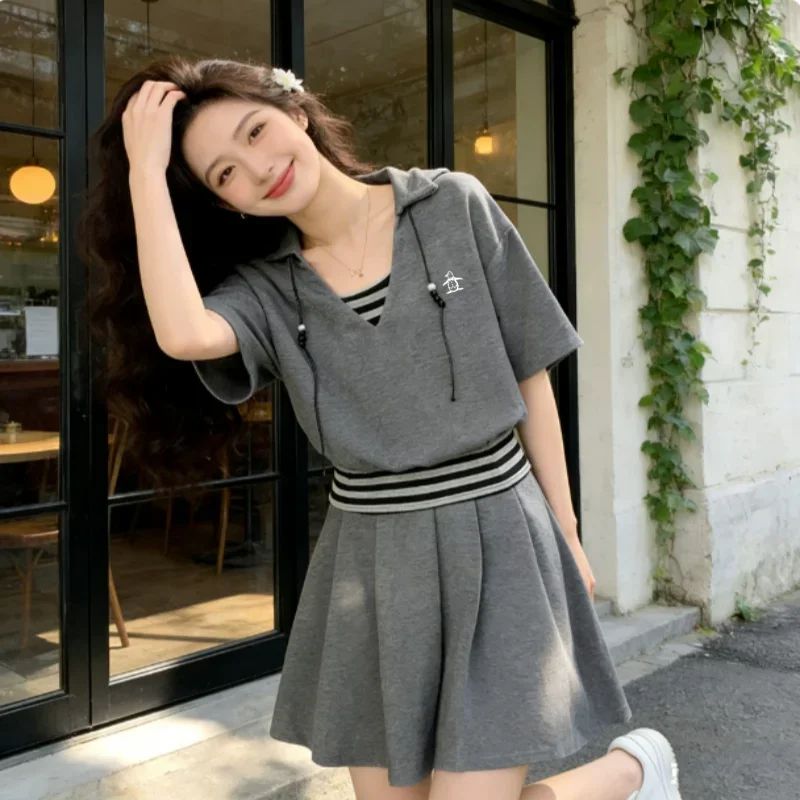 Summer Golf Wear Women 2026 High Quality Golf Suits Fashion Polo Shirt + Golf Skirt New Two Piece Set Women Golf Clothing
