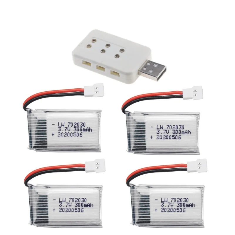 3.7V 300mAh lipo batterij Voor E55 FQ777 FQ17W DFD F180 FY530 U816 U830 H107 X11C Batterij 20C 702030   Voor RC Quadcopter reserveonderdeel