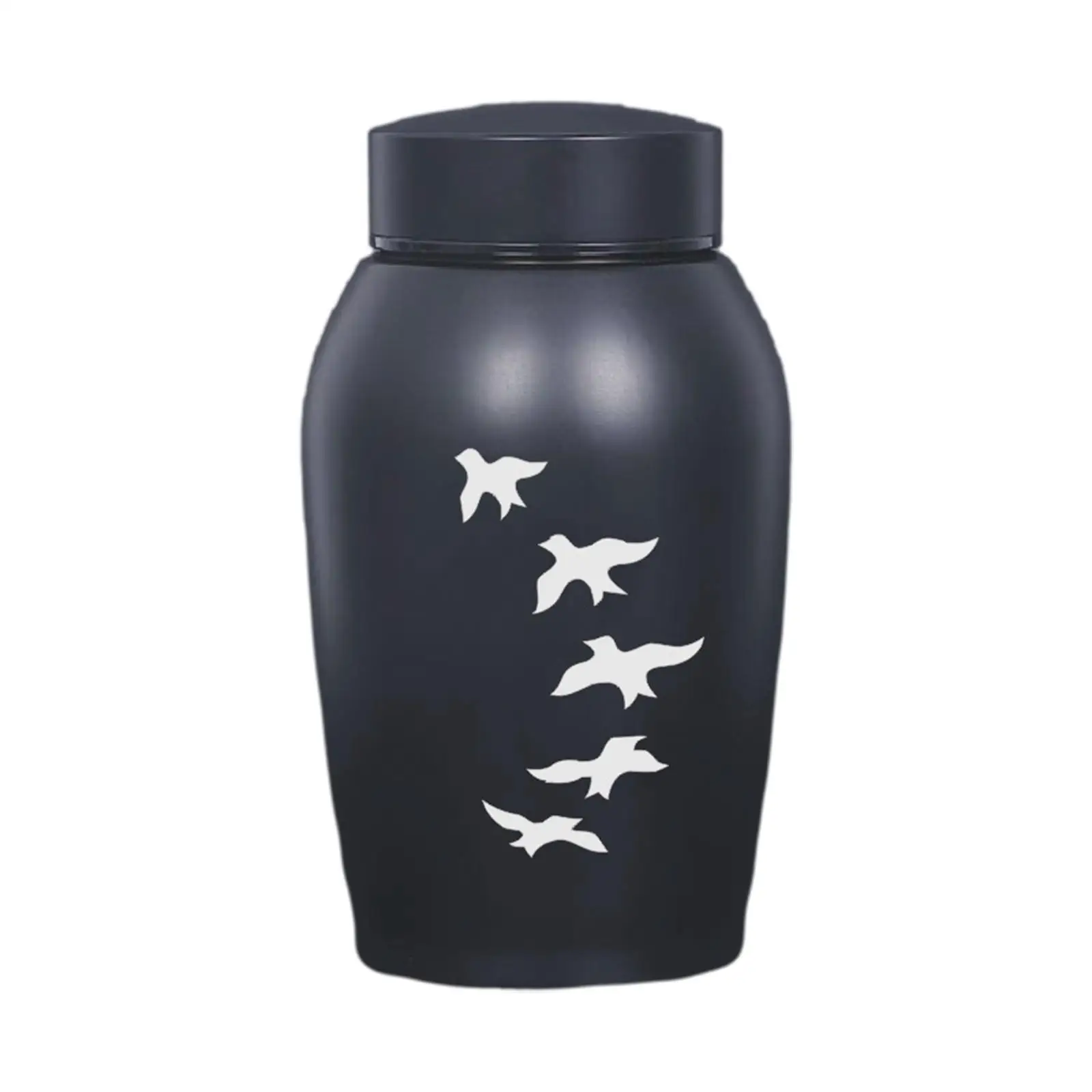 Cremation Urn for Dog Cat Ashes 200ML Stainless Steel Memorial Casket Columbarium Durable Metal Container with Screw Thread