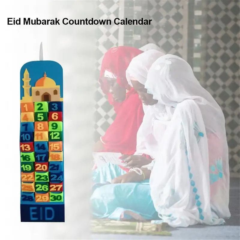 2024 Eid Advent Calendars Holiday Mubarak Countdown Calendar Ramadan Advent Calendar 30 Days Countdown Calendar Party Supplies